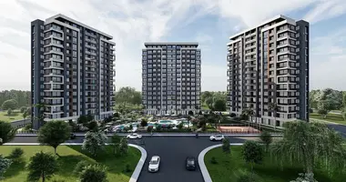 Apartamento 1 habitacion con balcón, con airea acondicionado, con vista al mar en Mersin, Turquía