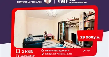 Apartamento 2 habitaciones en Slutsk, Bielorrusia