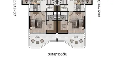 Villa 3 bedrooms in Mezitli, Turkey