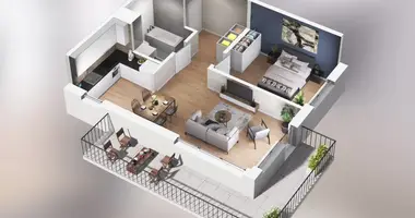 Apartamento 2 habitaciones en Poznan, Polonia