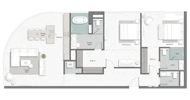 Apartamento 2 habitaciones en Dubái, Emiratos Árabes Unidos