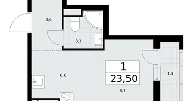 1 room apartment in Postnikovo, Russia