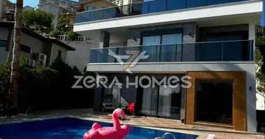 Villa 4 room villa with furniture, with sea view, with terrace in Mahmutlar, Turkey