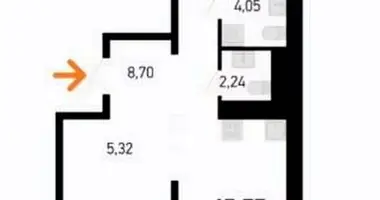 Apartamento 3 habitaciones en Kopisca, Bielorrusia