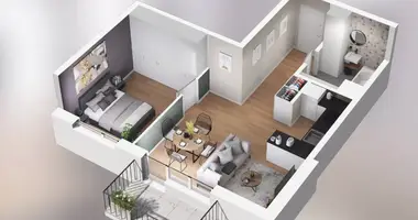 Apartamento 2 habitaciones en Poznan, Polonia