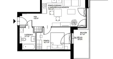 Apartamento 2 habitaciones en Danzig, Polonia