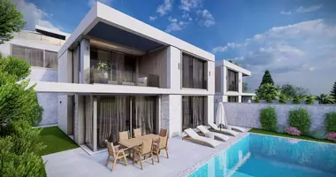 Villa 3 Zimmer mit Balkon, mit Klimaanlage, mit Meerblick in Kalkan, Türkei
