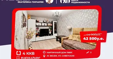 Apartamento 4 habitaciones en Viasieja, Bielorrusia