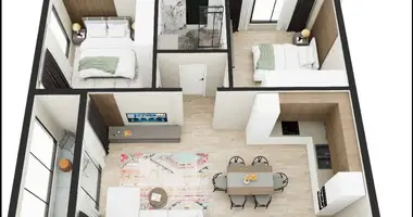 Apartamento 3 habitaciones en Golem, Albania