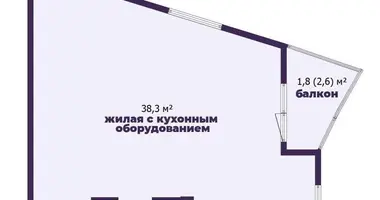 Wohnung 1 zimmer in Minsk, Weißrussland