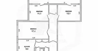 3 room apartment in Brest, Belarus