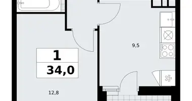 1 room apartment in poselenie Sosenskoe, Russia