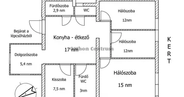 Apartamento 3 habitaciones en Budapest, Hungría