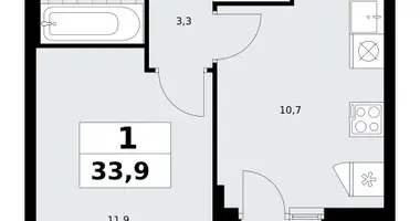 Wohnung 1 zimmer in Kommunarka, Russland