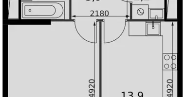 Appartement 1 chambre dans Razvilka, Fédération de Russie