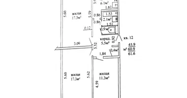 Apartamento 3 habitaciones en Babruisk, Belarús