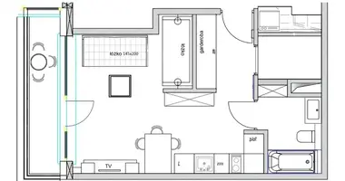 Wohnung 1 zimmer in Gdingen, Polen