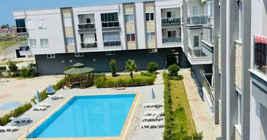 2 room apartment with parking, with sea view, with swimming pool in Konakli, Turkey