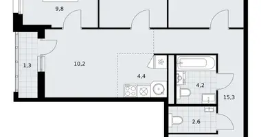 Apartamento 4 habitaciones en Postnikovo, Rusia