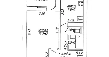 Appartement 1 chambre dans Minsk, Bélarus