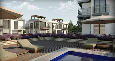 Penthouse 4 Zimmer mit Balkon, mit Klimaanlage, mit Meerblick in Agios Epiktitos, Nordzypern