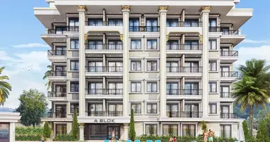 1 room apartment with balcony, with furniture, with elevator in Alanya, Turkey