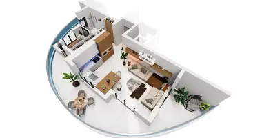 2 room apartment in Trikomo, Northern Cyprus