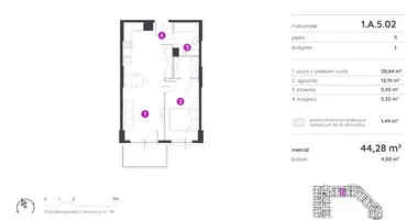 Apartamento 2 habitaciones en Poznan, Polonia