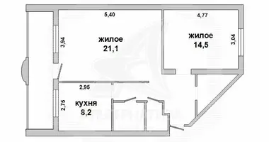 Apartamento 2 habitaciones en Brest, Bielorrusia