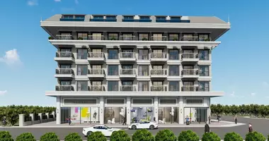 Penthouse 3 Zimmer mit Balkon, mit Klimaanlage, mit Bergblick in Mahmutlar, Türkei