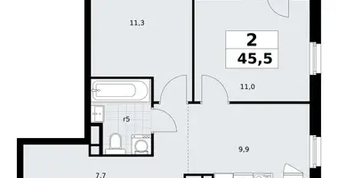 2 room apartment in Postnikovo, Russia