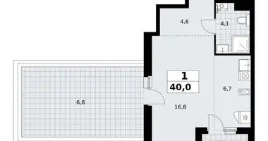 Wohnung 1 zimmer in Kommunarka, Russland