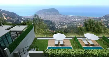 Reihenhaus 4 zimmer mit Doppelt verglaste Fenster, mit Meerblick, mit Garage in Alanya, Türkei