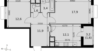 Appartement 2 chambres dans Razvilka, Fédération de Russie