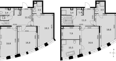 Apartamento 4 habitaciones en North-Western Administrative Okrug, Rusia