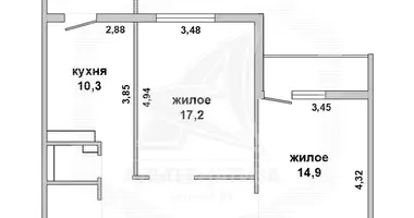 2 room apartment in Brest, Belarus