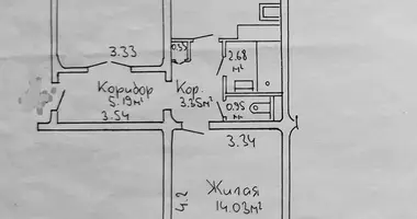 Appartement 2 chambres dans Minsk, Bélarus