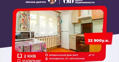 Appartement 2 chambres dans Ciurliouski sielski Saviet, Biélorussie
