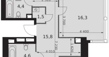 Appartement 5 chambres dans Konkovo District, Fédération de Russie