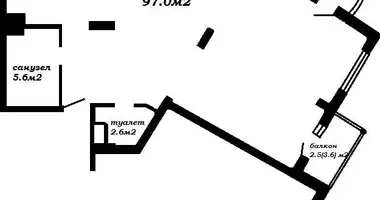 3 room apartment in Minsk, Belarus