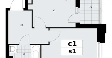 Apartamento 1 habitación en poselenie Sosenskoe, Rusia