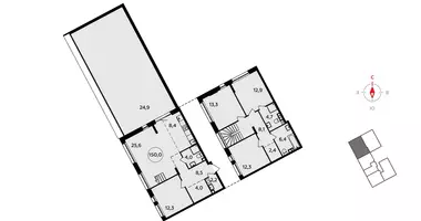 Mieszkanie 5 pokojów w poselenie Sosenskoe, Rosja