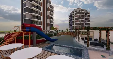 1 room apartment with elevator, with swimming pool, with garage in Yenbey, Turkey