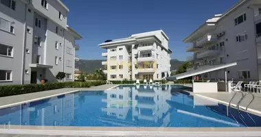 Квартира 3 комнаты с парковкой, с видом на море, с бассейном в Аланья, Турция