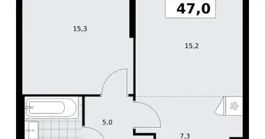 Apartamento 2 habitaciones en poselenie Sosenskoe, Rusia