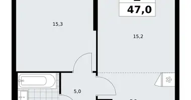 Apartamento 2 habitaciones en poselenie Sosenskoe, Rusia