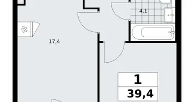 Apartamento 1 habitación en poselenie Sosenskoe, Rusia