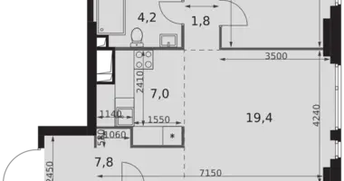 4 room apartment in Moscow, Russia