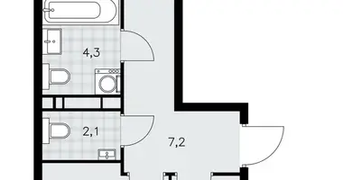 Appartement 2 chambres dans poselenie Sosenskoe, Fédération de Russie