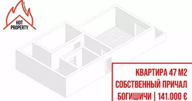 Квартира 2 комнаты в Радовичи, Черногория